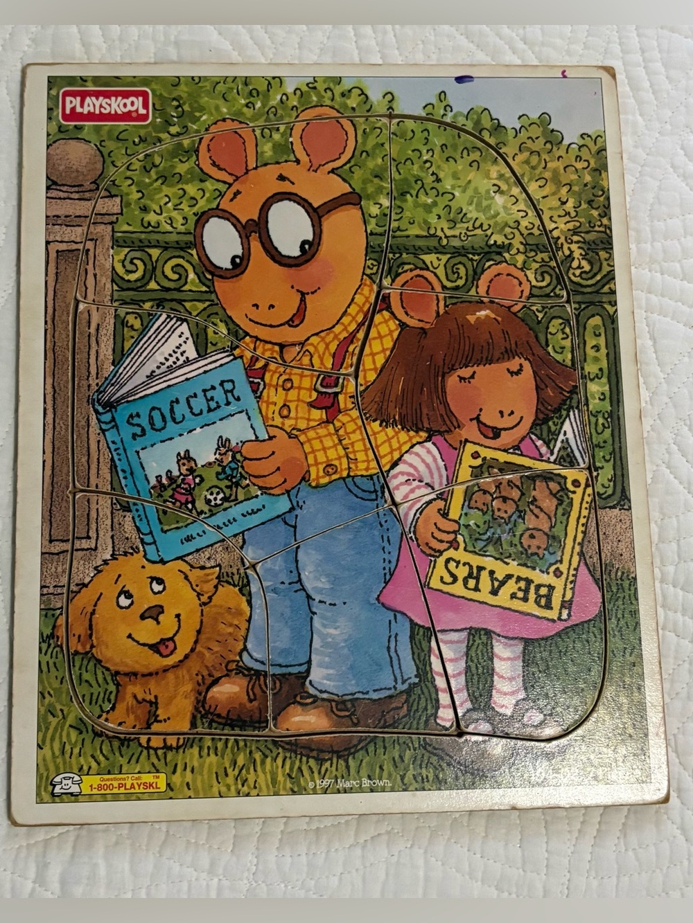 Arthur Kids' Wooden Jigsaw Puzzle  1997 Playskool